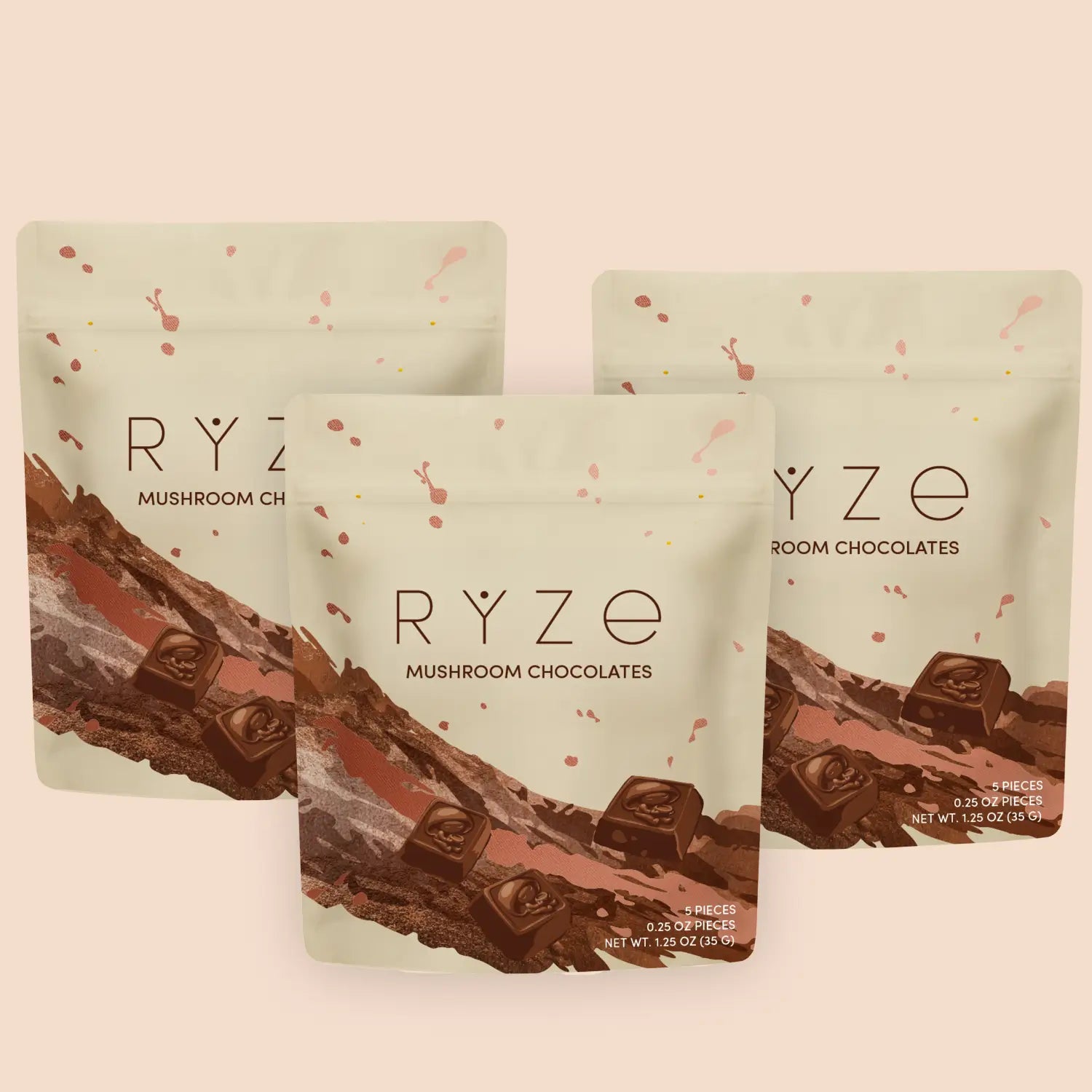 Mushroom Chocolates Rye (15 pieces) O6 EV