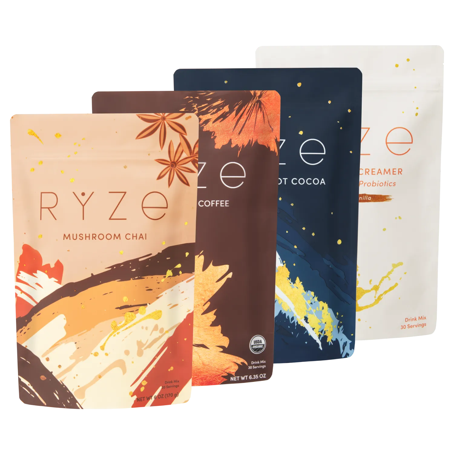 Ultimate Elevate + Unwind Bundle: Chai + Coffee + Cocoa J3 bI
