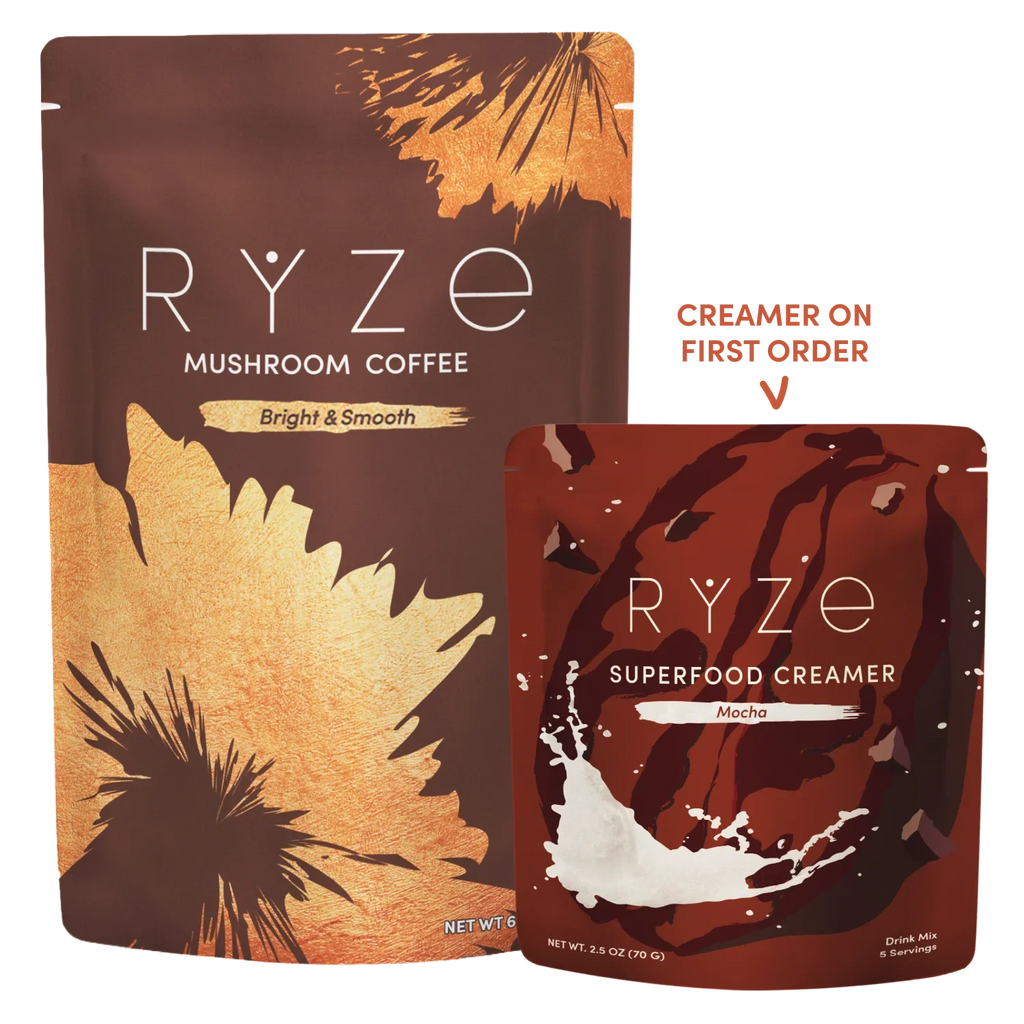 Mushroom Coffee + Mocha Creamer Set B6 zB