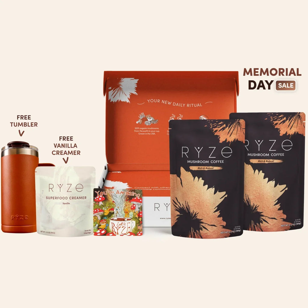 Mushroom Coffee Dark Roast Starter Kit 60 Serving I1 WF