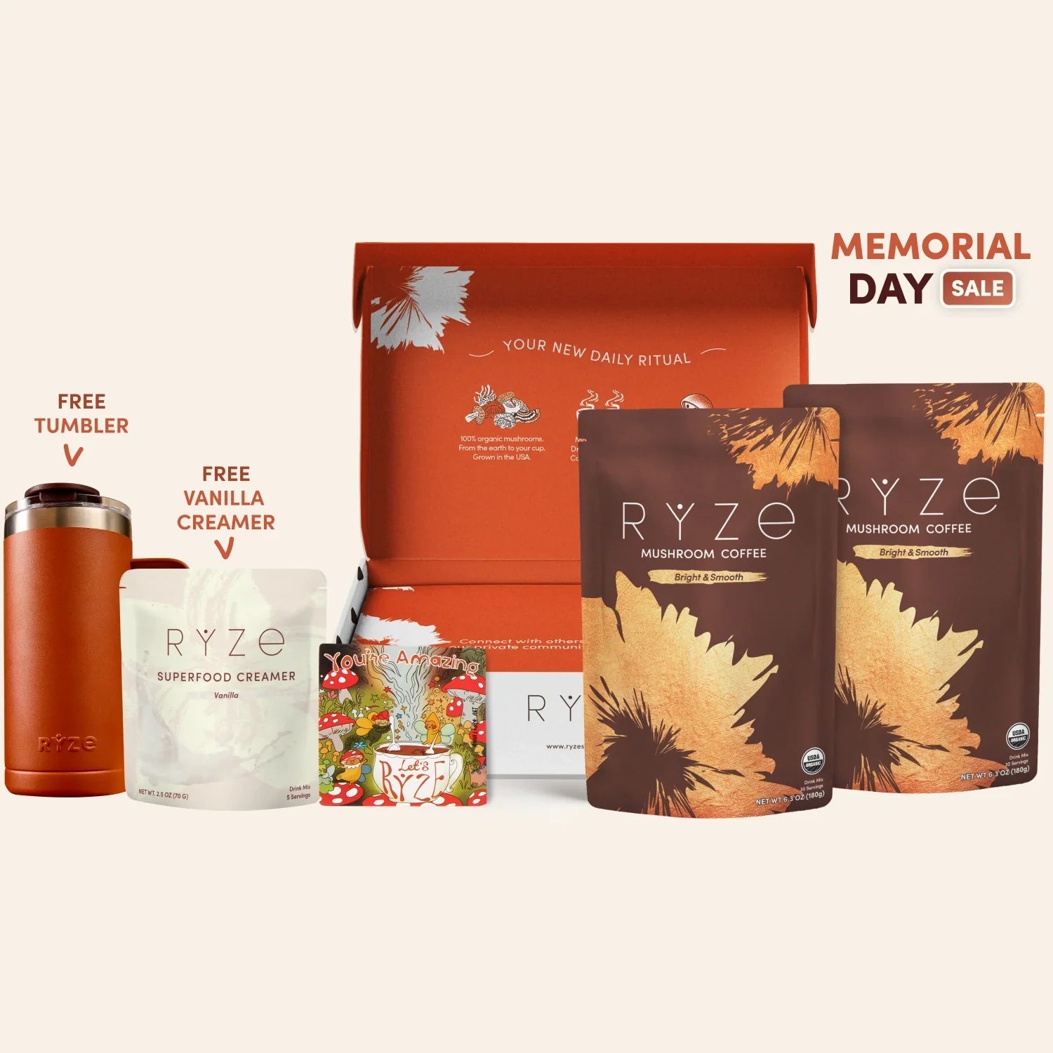 Mushroom Coffee Starter Kit 60 Serving D2 r6
