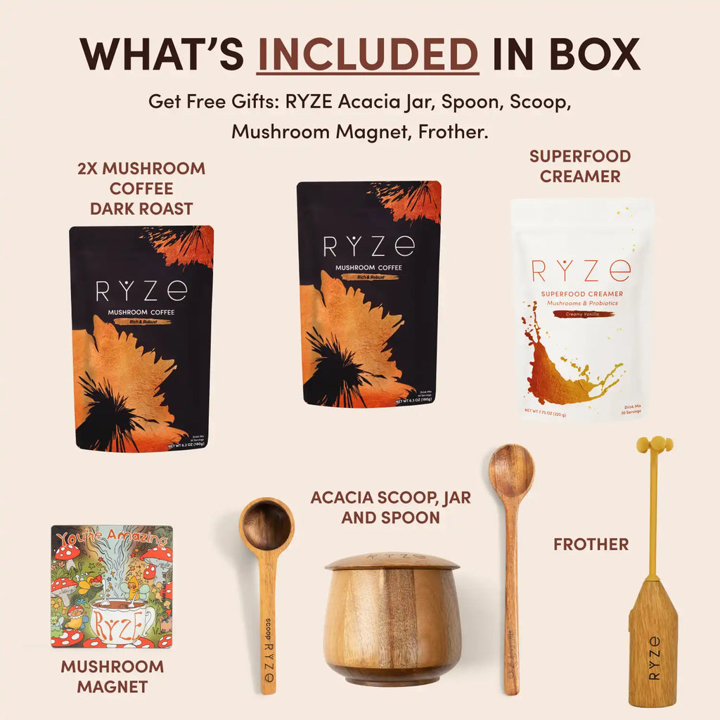Mushroom Coffee Ritual Set W5 3s