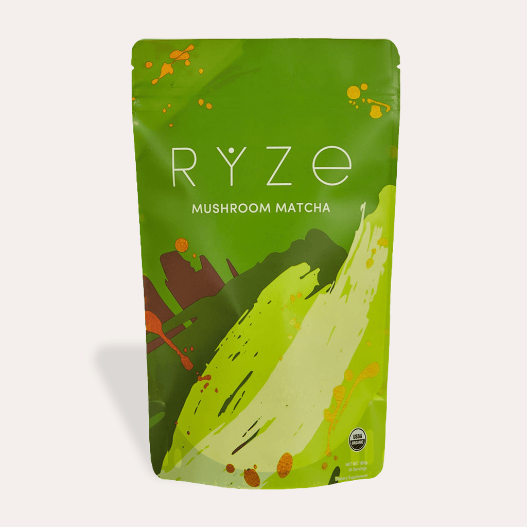 Mushroom Matcha - with 6 Organic Adaptogenic Mushrooms Grown In USA and Ceremonial-Grade Japanese Matcha K1 ED